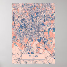 Milan - Italy Breezy City Map