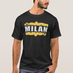 Milan Italy City Skyline Cityscape Funny Gift T-Shirt