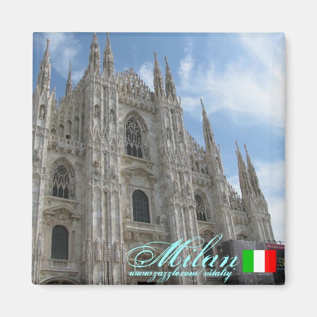Milan Italy cool magnet design (Front)