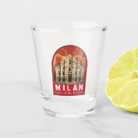 Milan Italy Duomo di Milano Travel Art Vintage