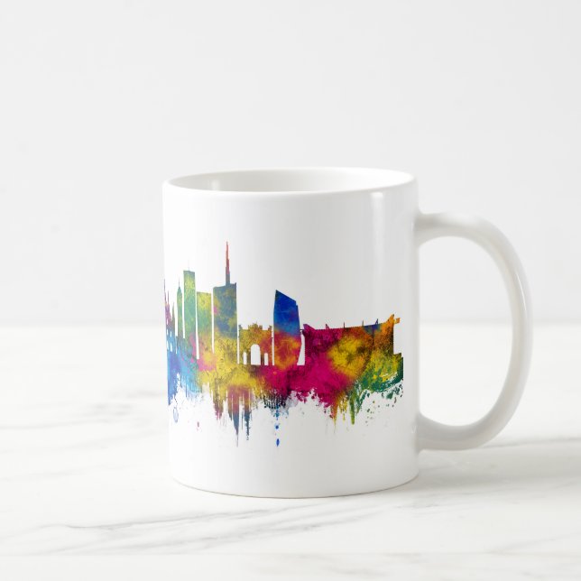 Milan Italy Skyline Coffee Mug (Right)