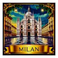 🧲 Milan Italy Travel Souvenir Keepsake