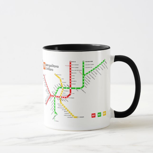 Milan metro mug (Right)