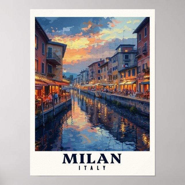 Milan Poster - Milan Print - Milan Art Print - Mil (Front)