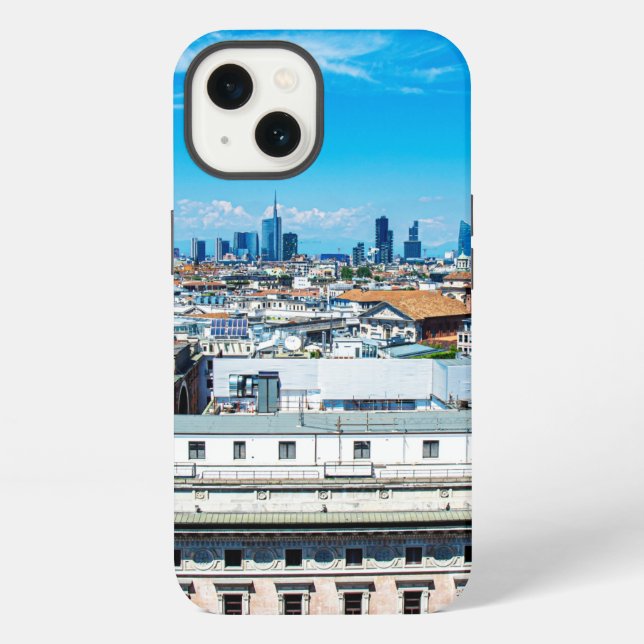 Milan skyline iPhone case (Back)