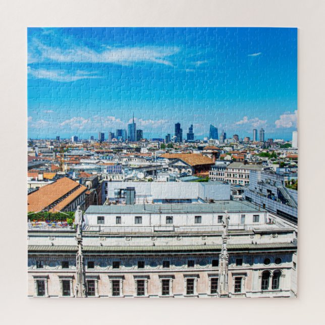 Milan skyline jigsaw puzzle (Vertical)