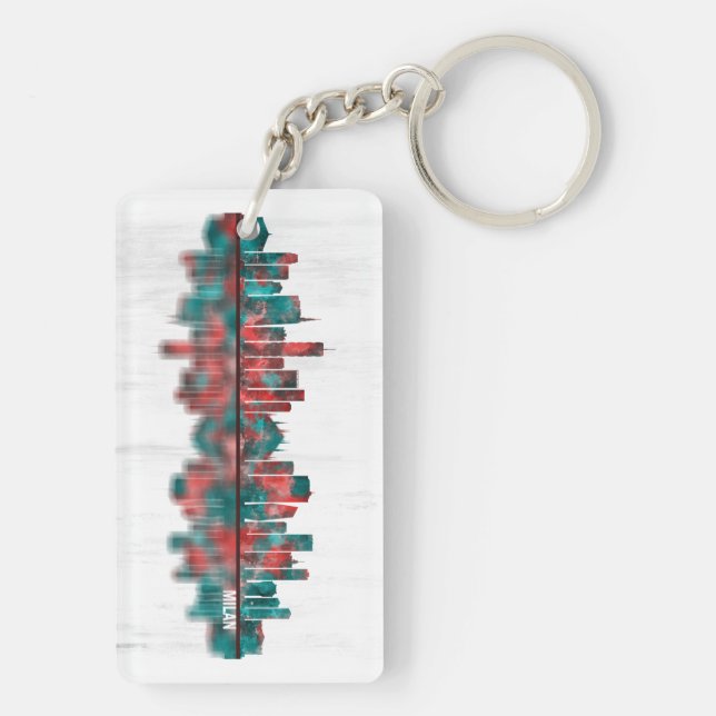 Milan Skyline Key Ring (Back)