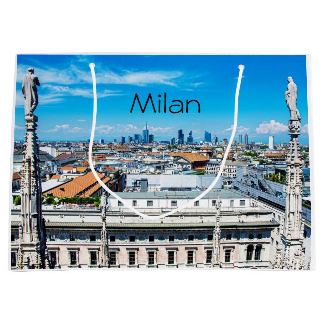 Milan skyline large gift bag (Front)