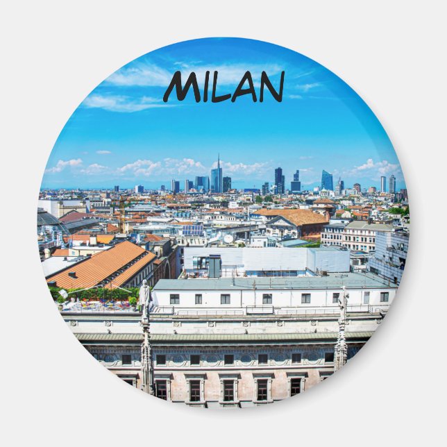 Milan skyline magnet (Front)
