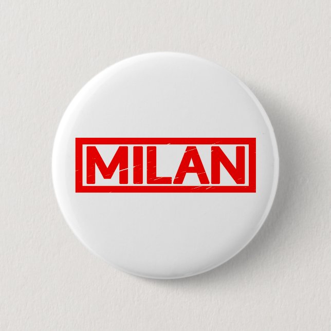 Milan Stamp 6 Cm Round Badge (Front)