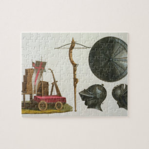 Milanese chariot, crossbow and armour, plate 17 fr jigsaw puzzle