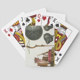 Milanese chariot, crossbow and armour, plate 17 fr playing cards