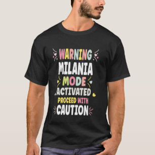 MILANIA Personalised Women's Gift Custom MILANIA T-Shirt