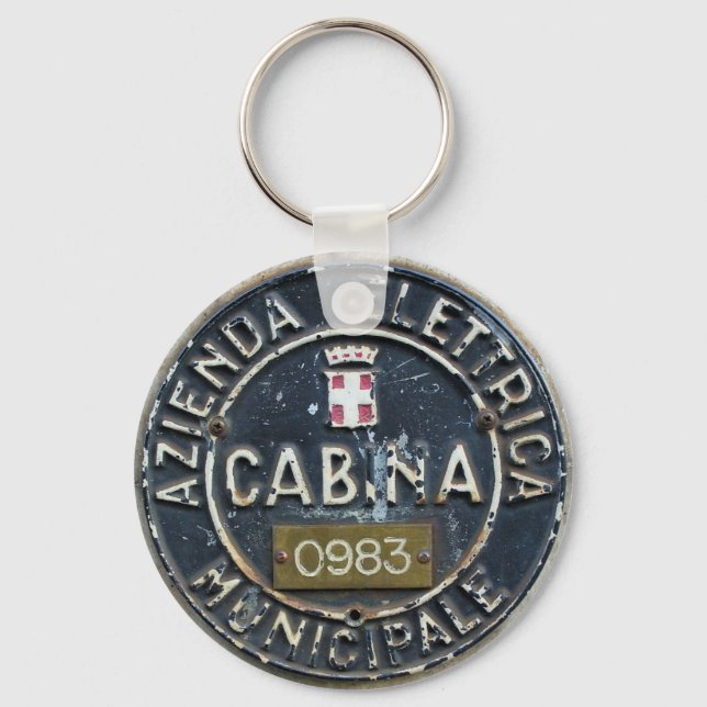 Milano Azienda Elettrica Municipale Cabina Key Ring (Front)