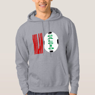 MILANO CALCIO Men's Gray Hooded Sweat Hoodie