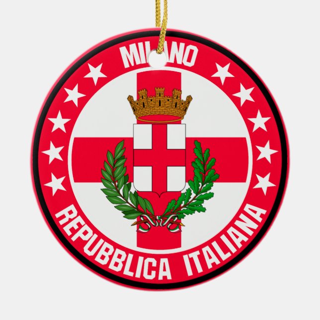 Milano                                             ceramic ornament (Front)