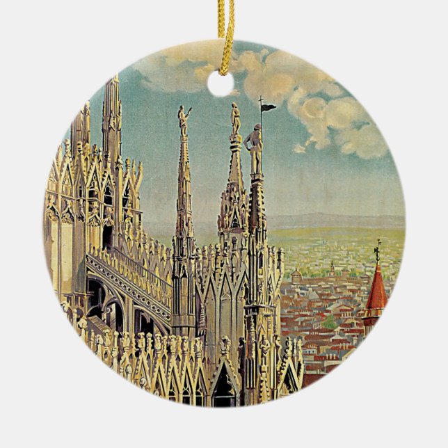 Milano Ceramic Ornament (Front)
