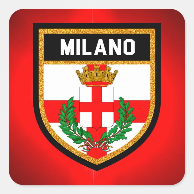 Milano Flag Square Sticker (Front)