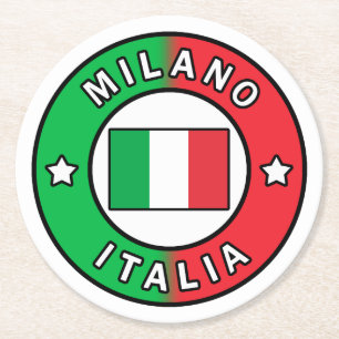 Milano Italia Round Paper Coaster
