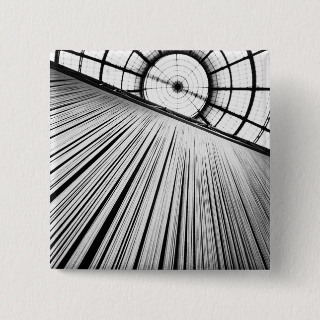 Milano Italy, Display at the Galleria 15 Cm Square Badge (Front)