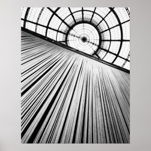Milano Italy, Display at the Galleria Poster