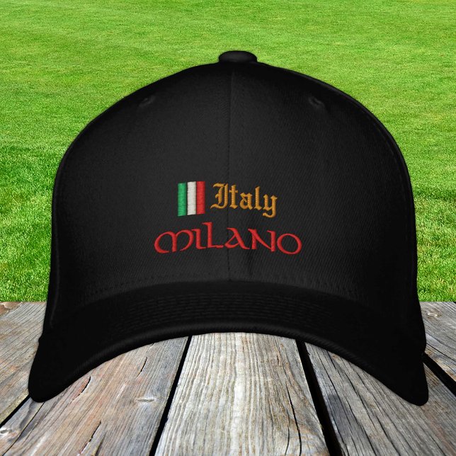 Milano & Italy fashion / Italian Flag Patriots Embroidered Hat (Creator Uploaded)