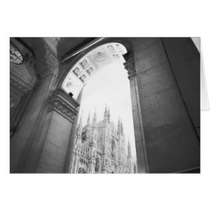 Milano Italy, Galleria View of the Duomo