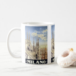 Milano Italy Gothic Cathedral Duomo Vintage Travel Coffee Mug