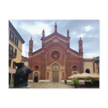 Milano, Italy - old church, red bricks