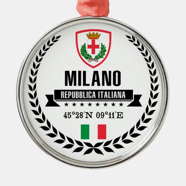 Milano Metal Tree Decoration (Front)