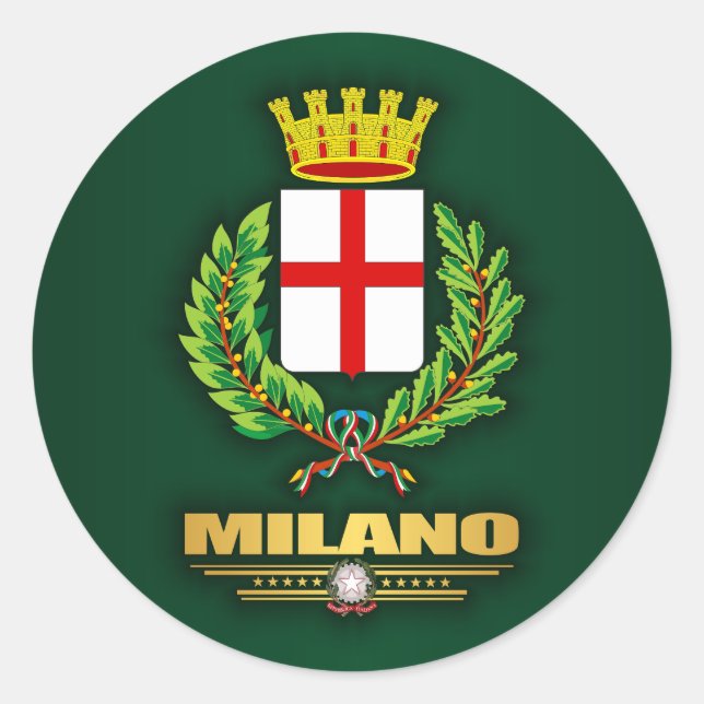 Milano (Milan) Classic Round Sticker (Front)