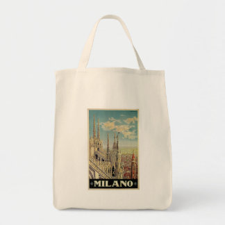 Milano Milan Italy Vintage Travel Tote Bag
