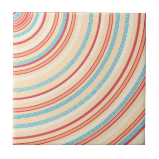 Mild colour radial stripes pattern ceramic tile