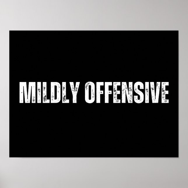 Mildly Offensive Poster (Front)