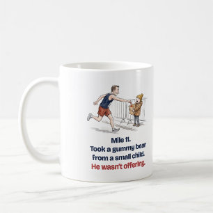 Mile 11 Gummy Bear: Funny Half Marathon Runner Mug
