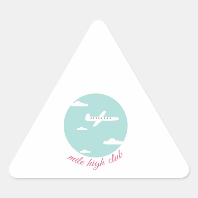 Mile High Club Triangle Sticker (Front)