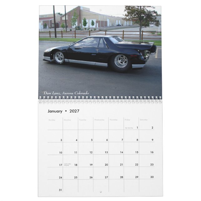 Mile High Fieros, 2010 Calendar (Jan 2027)