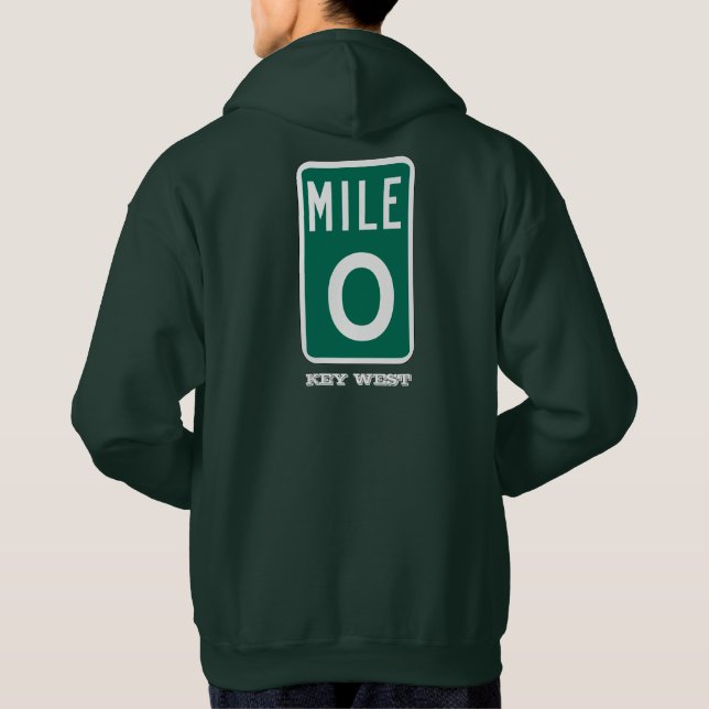 Mile Marker 0 Key West, FL Hoodie (Back)