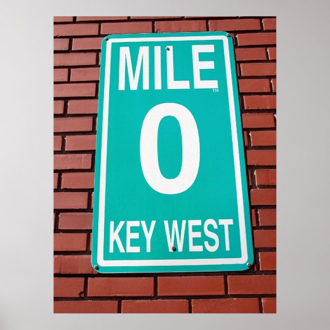 mile marker sign (Front)