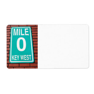 mile marker sign
