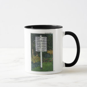 Mile Marker Sign Post Mug
