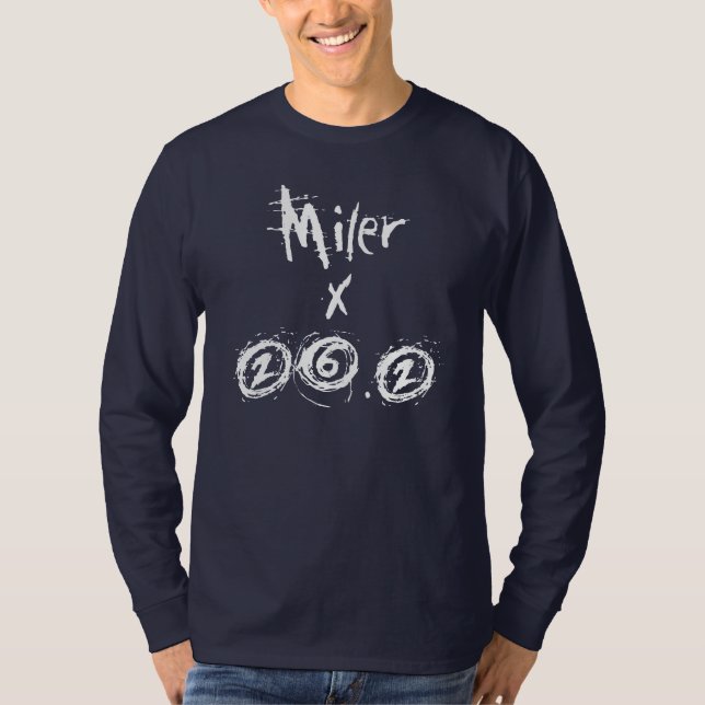 Miler x 26.2 - Funny Marathon Runner T-Shirt (Front)