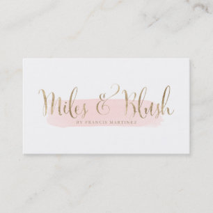 Miles and Blush Custom Business Cards