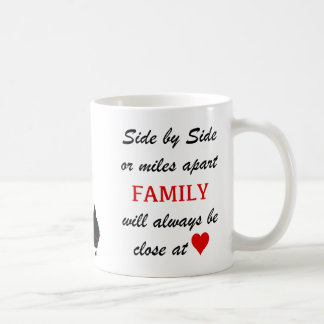 miles apart but close at heart coffee mug