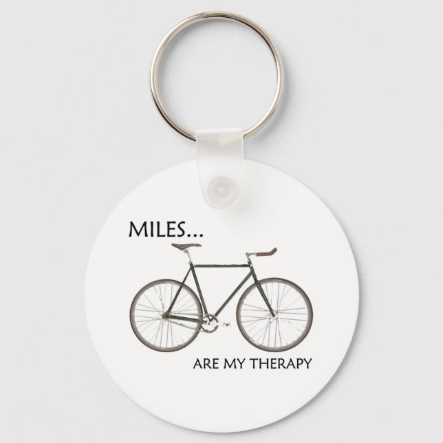 MIles Are My Therapy Key Ring (Front)