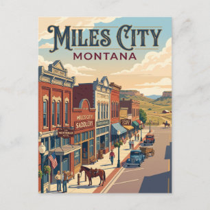 Miles City, Montana Postcard