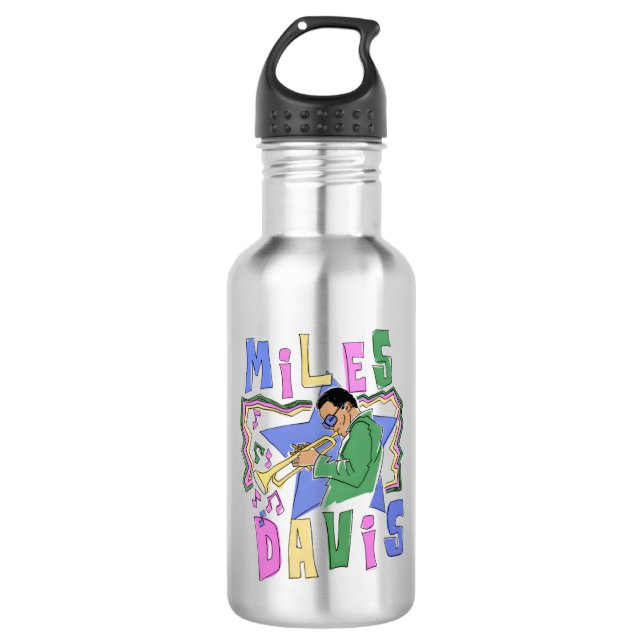 Miles Davis 532 Ml Water Bottle (Front)