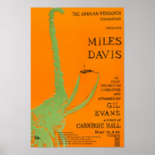 Miles Davis / Gil Evans at Carnegie Hall Concert Poster