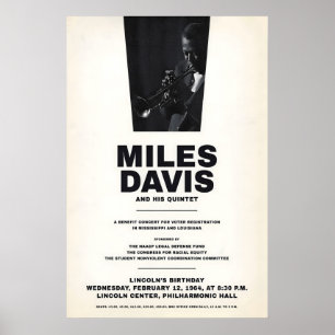 Miles Davis - My Funny Valentine - Four & More Poster
