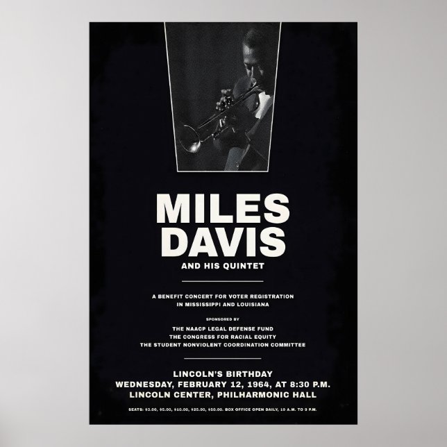 Miles Davis - My Funny Valentine - Four & More Poster (Front)